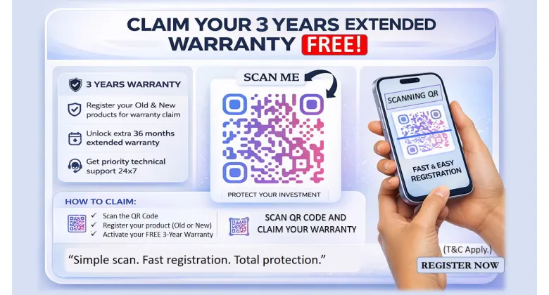 How to Claim 3 Years Extended Warranty on SOLID Products ?